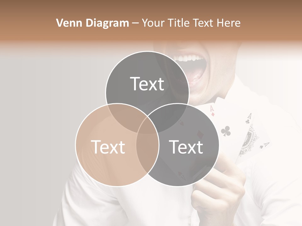 Grey Person Gamble PowerPoint Template