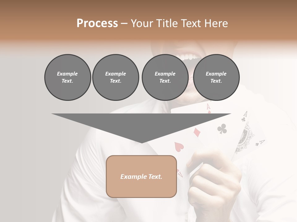 Grey Person Gamble PowerPoint Template