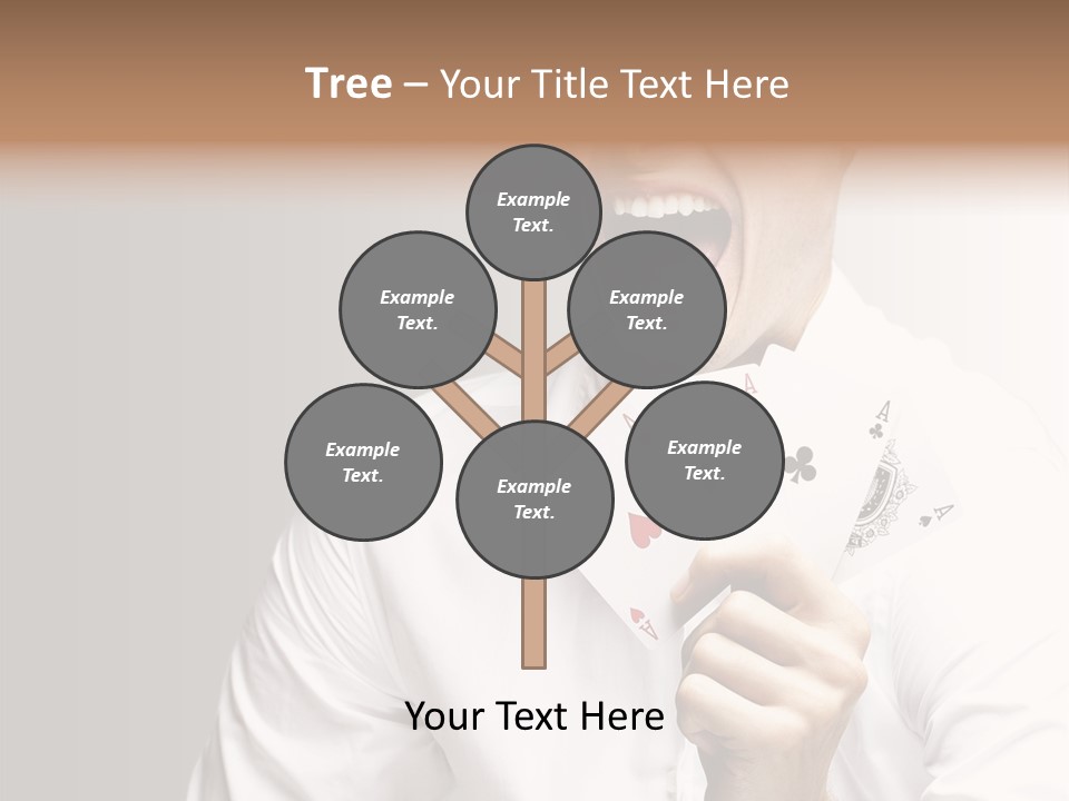 Grey Person Gamble PowerPoint Template