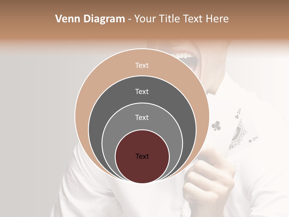 Grey Person Gamble PowerPoint Template