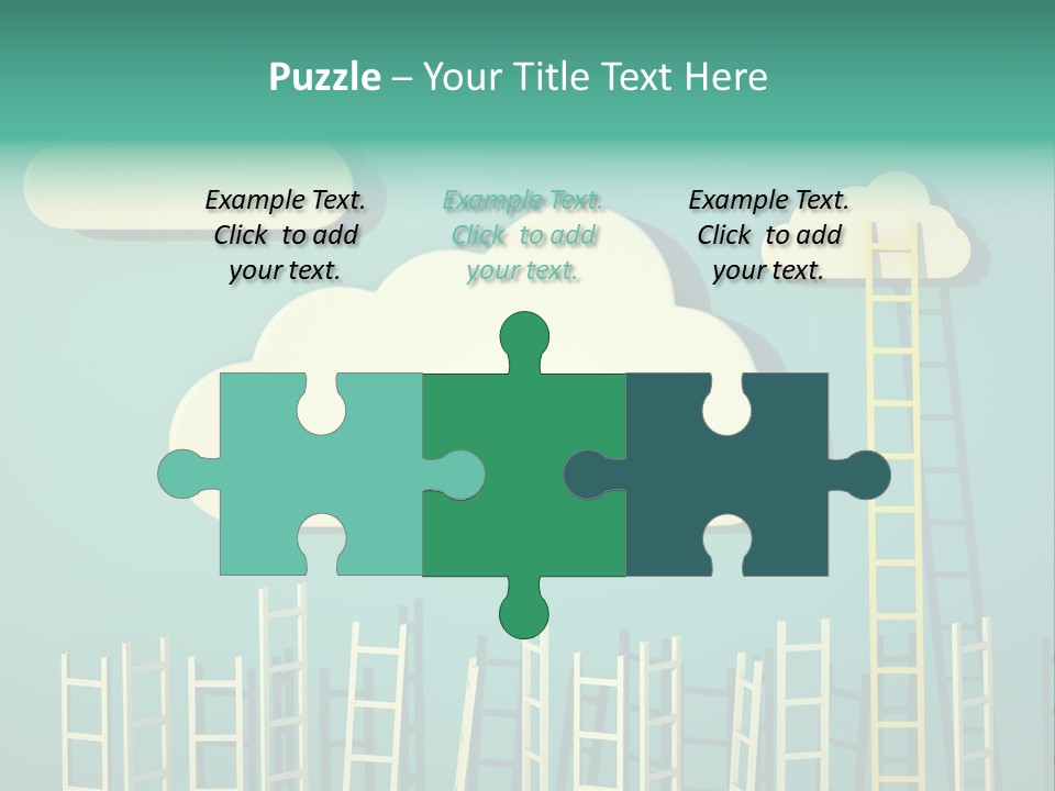 Stairs Shape Climb PowerPoint Template