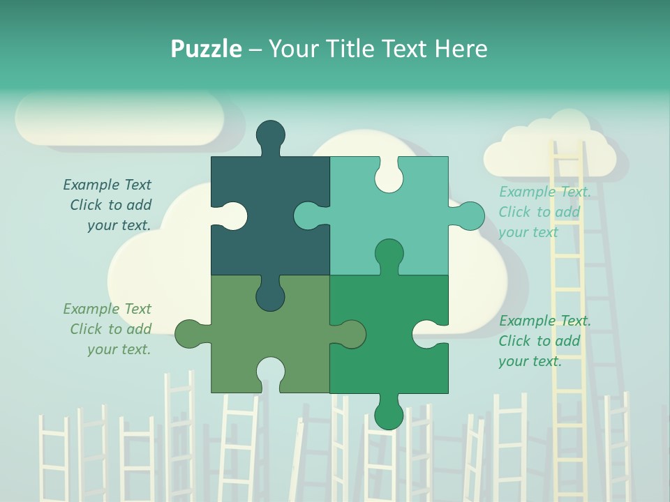 Stairs Shape Climb PowerPoint Template