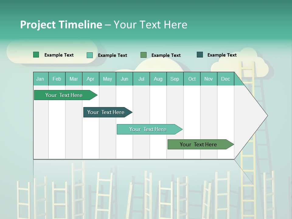 Stairs Shape Climb PowerPoint Template