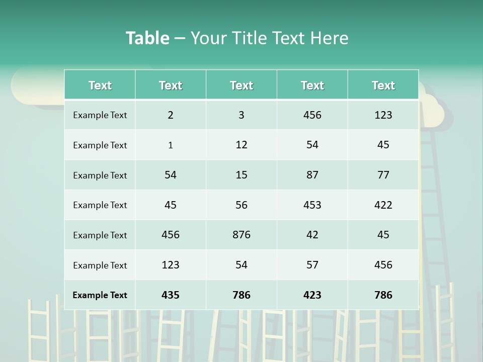 Stairs Shape Climb PowerPoint Template