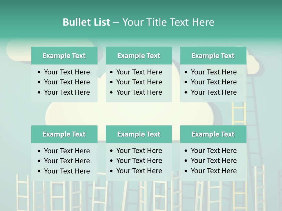 Stairs Shape Climb PowerPoint Template