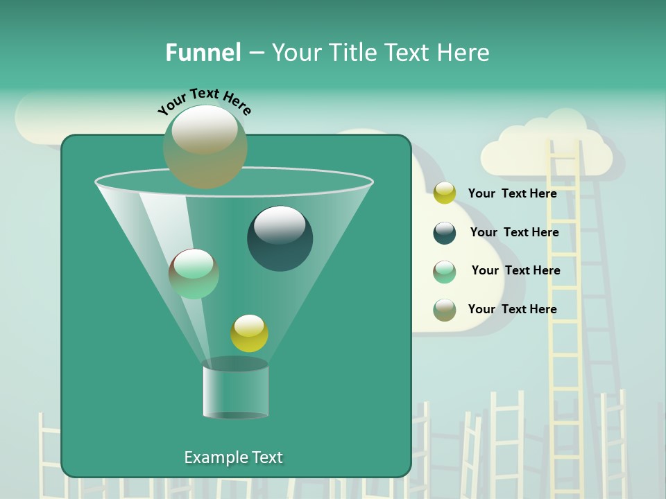 Stairs Shape Climb PowerPoint Template
