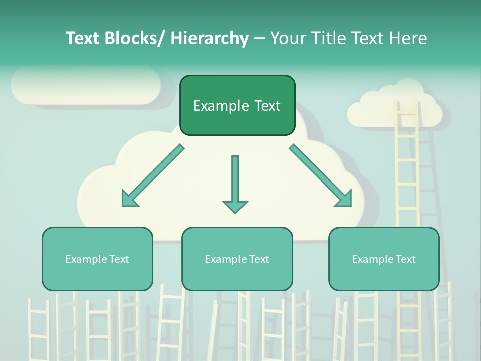 Stairs Shape Climb PowerPoint Template