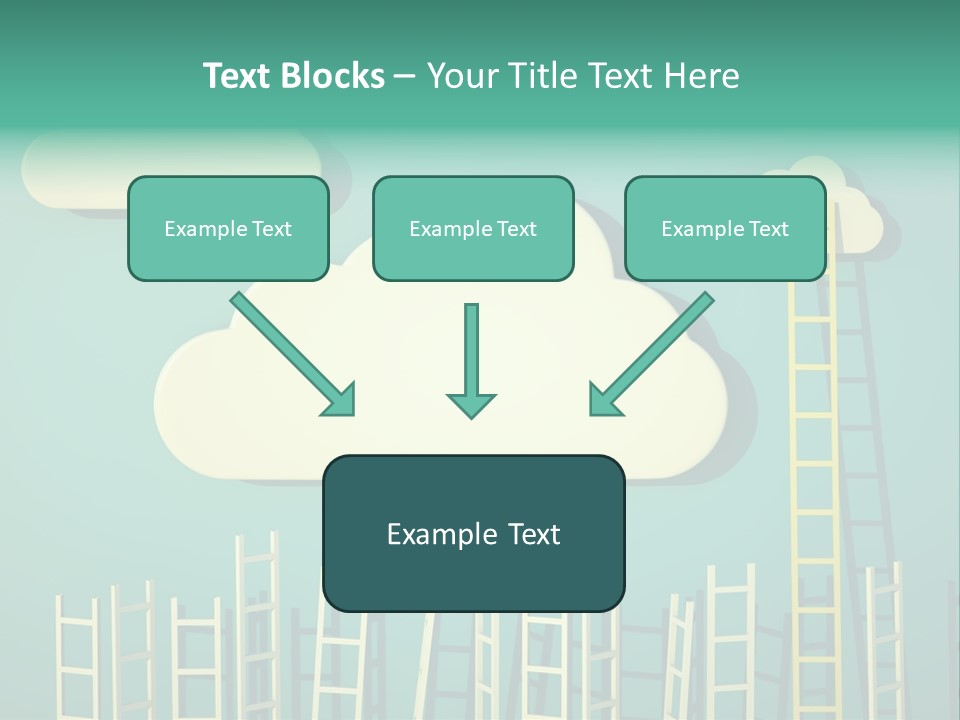 Stairs Shape Climb PowerPoint Template