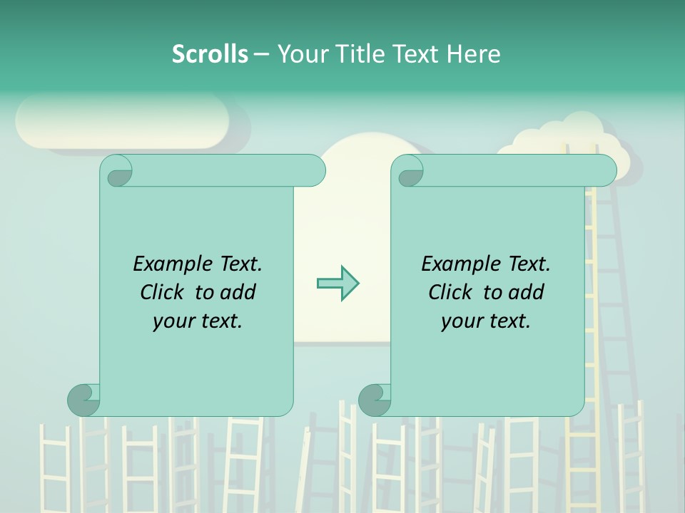 Stairs Shape Climb PowerPoint Template