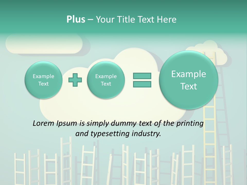 Stairs Shape Climb PowerPoint Template