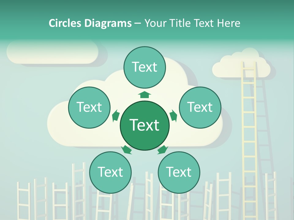 Stairs Shape Climb PowerPoint Template