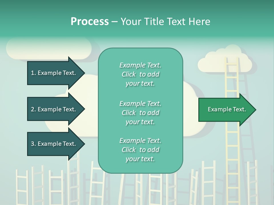 Stairs Shape Climb PowerPoint Template
