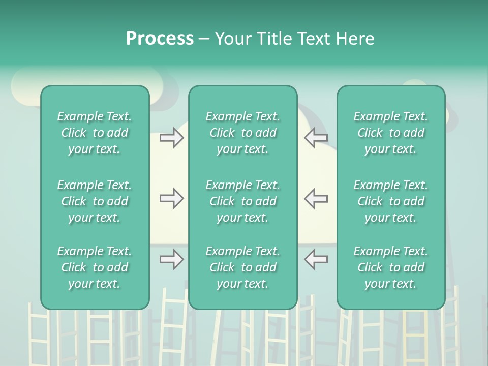 Stairs Shape Climb PowerPoint Template