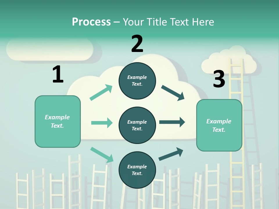 Stairs Shape Climb PowerPoint Template
