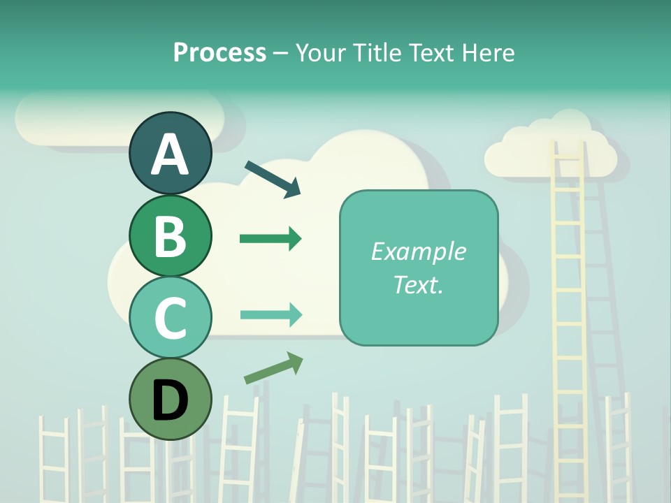 Stairs Shape Climb PowerPoint Template