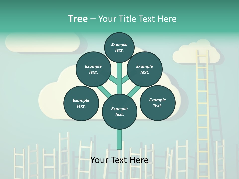 Stairs Shape Climb PowerPoint Template