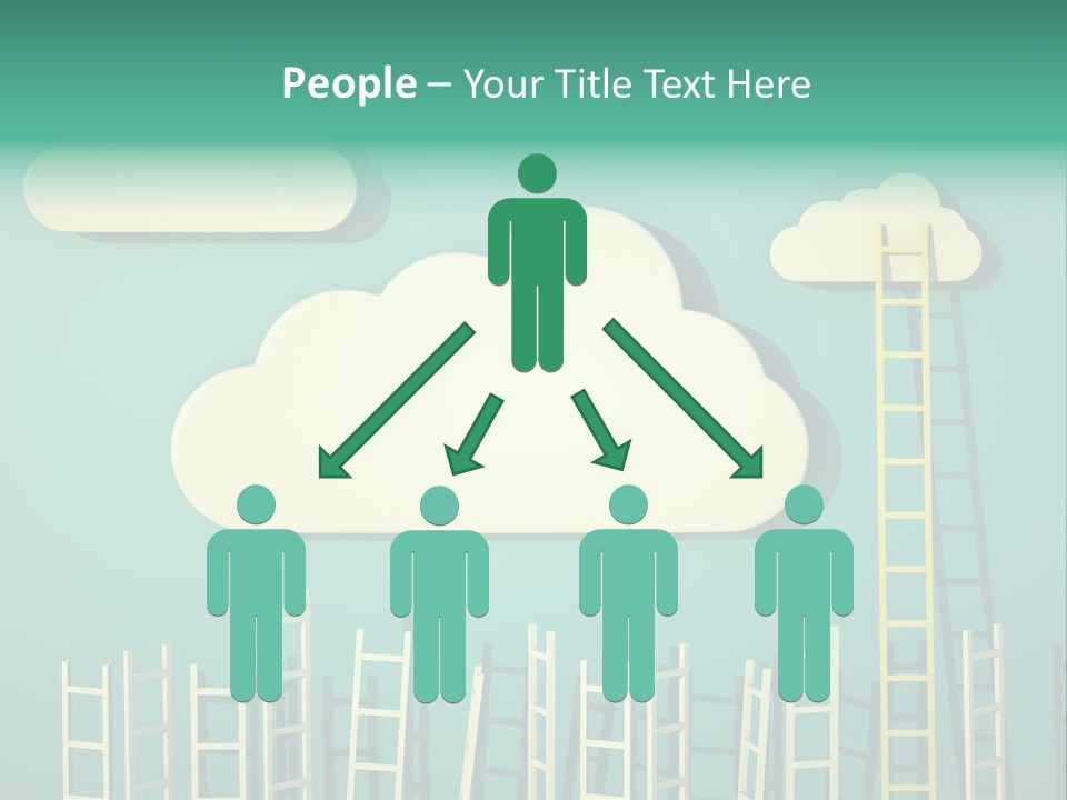 Stairs Shape Climb PowerPoint Template