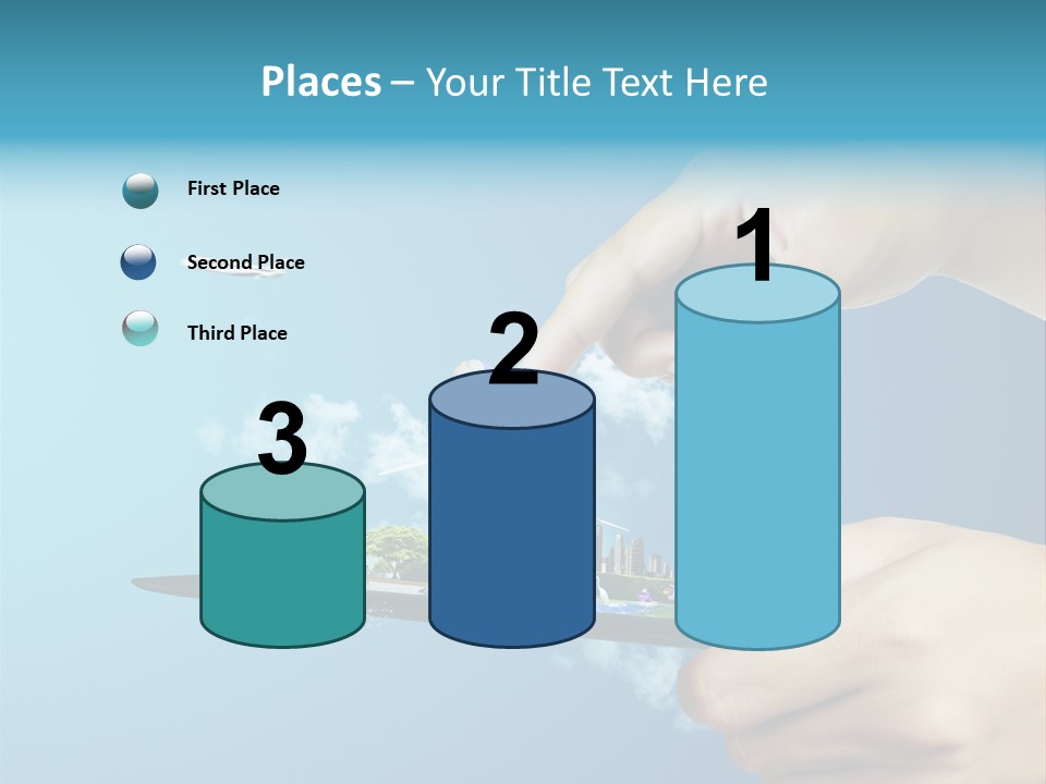 Screen Field Cloud PowerPoint Template