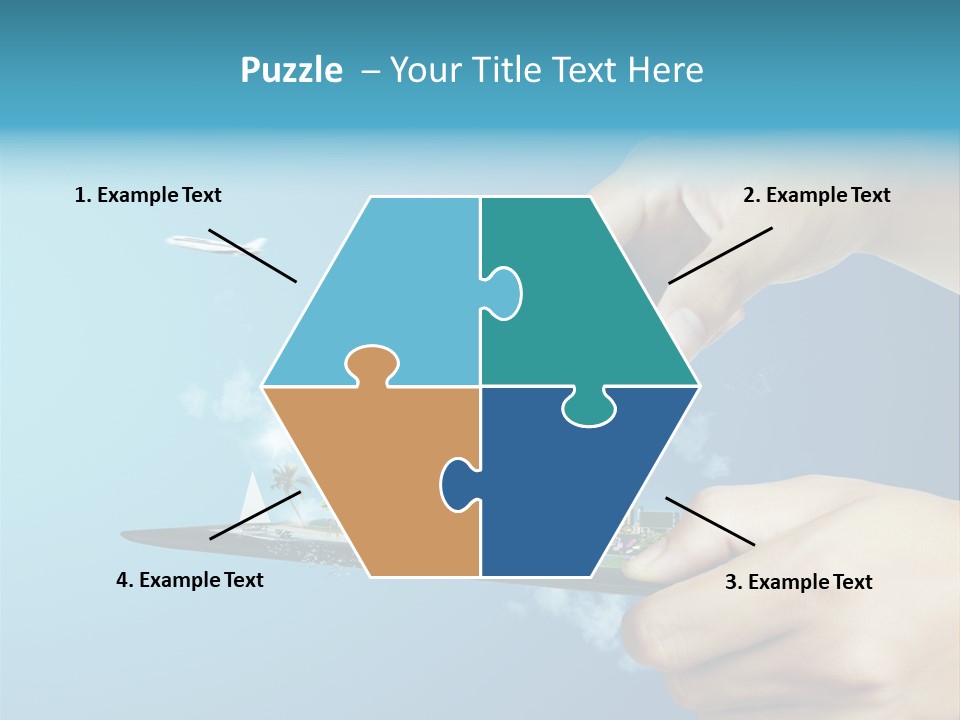 Screen Field Cloud PowerPoint Template