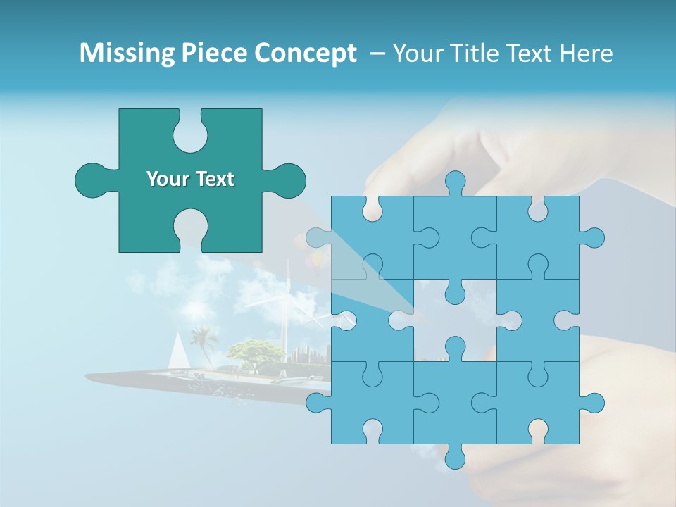 Screen Field Cloud PowerPoint Template
