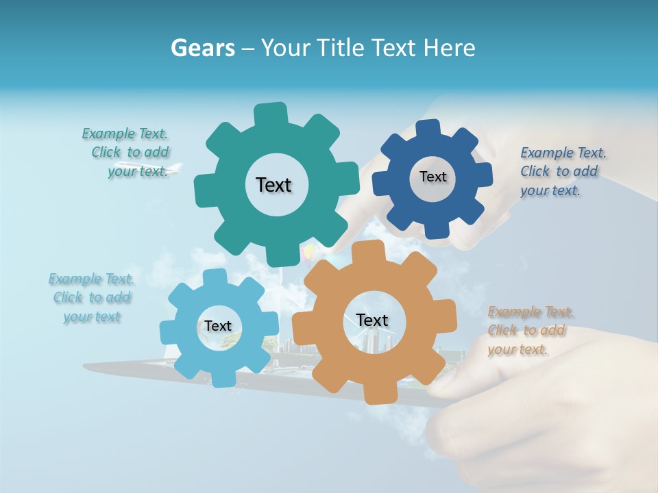 Screen Field Cloud PowerPoint Template