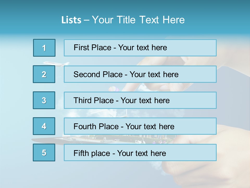 Screen Field Cloud PowerPoint Template