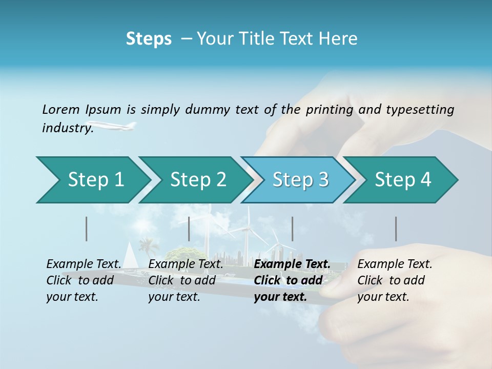 Screen Field Cloud PowerPoint Template