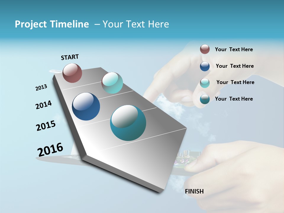 Screen Field Cloud PowerPoint Template