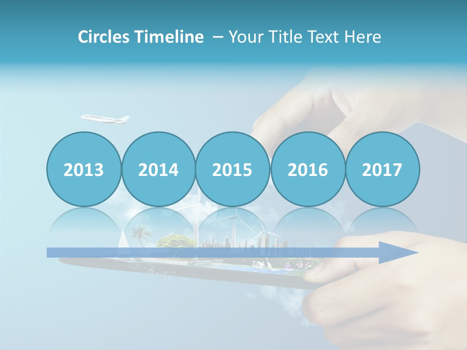 Screen Field Cloud PowerPoint Template