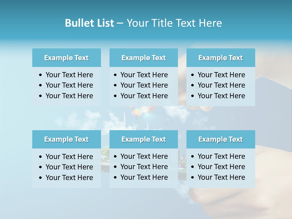 Screen Field Cloud PowerPoint Template