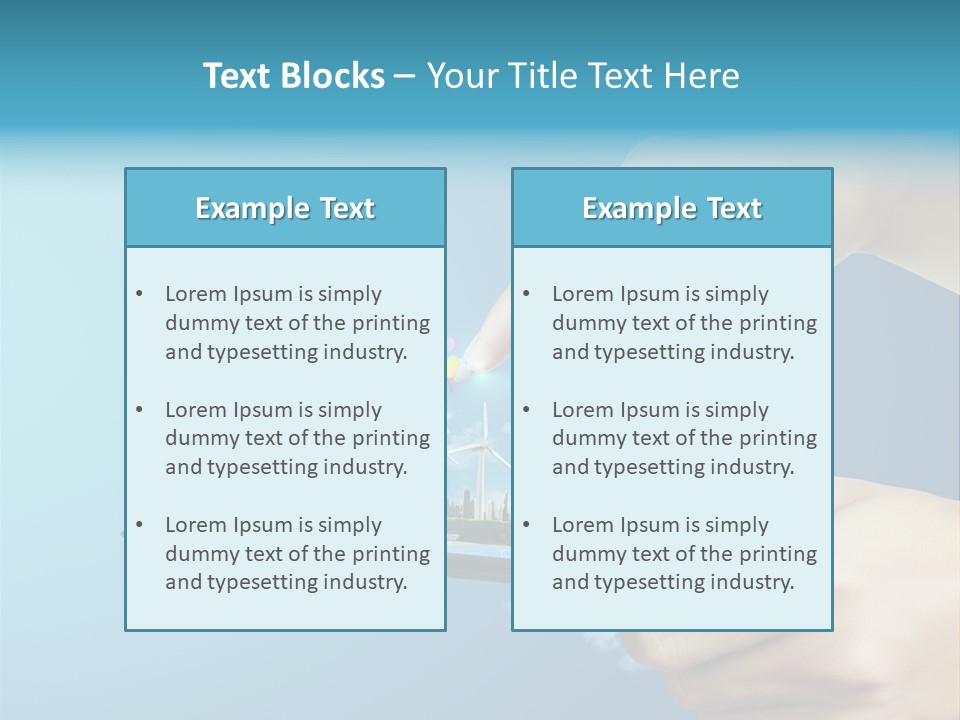 Screen Field Cloud PowerPoint Template