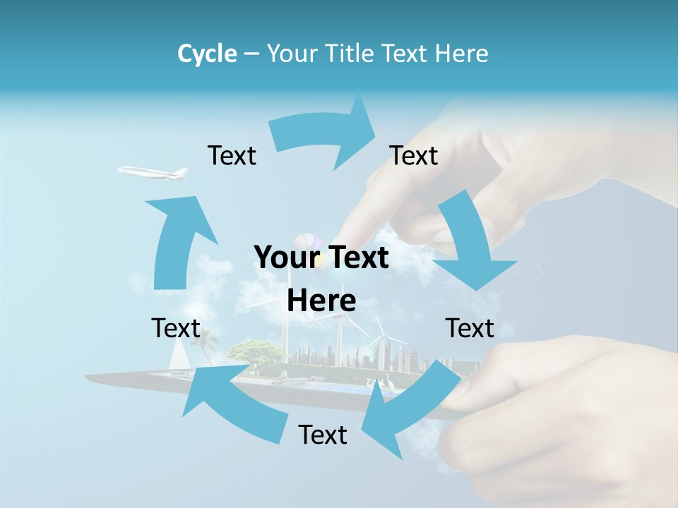 Screen Field Cloud PowerPoint Template