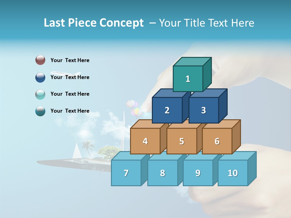 Screen Field Cloud PowerPoint Template