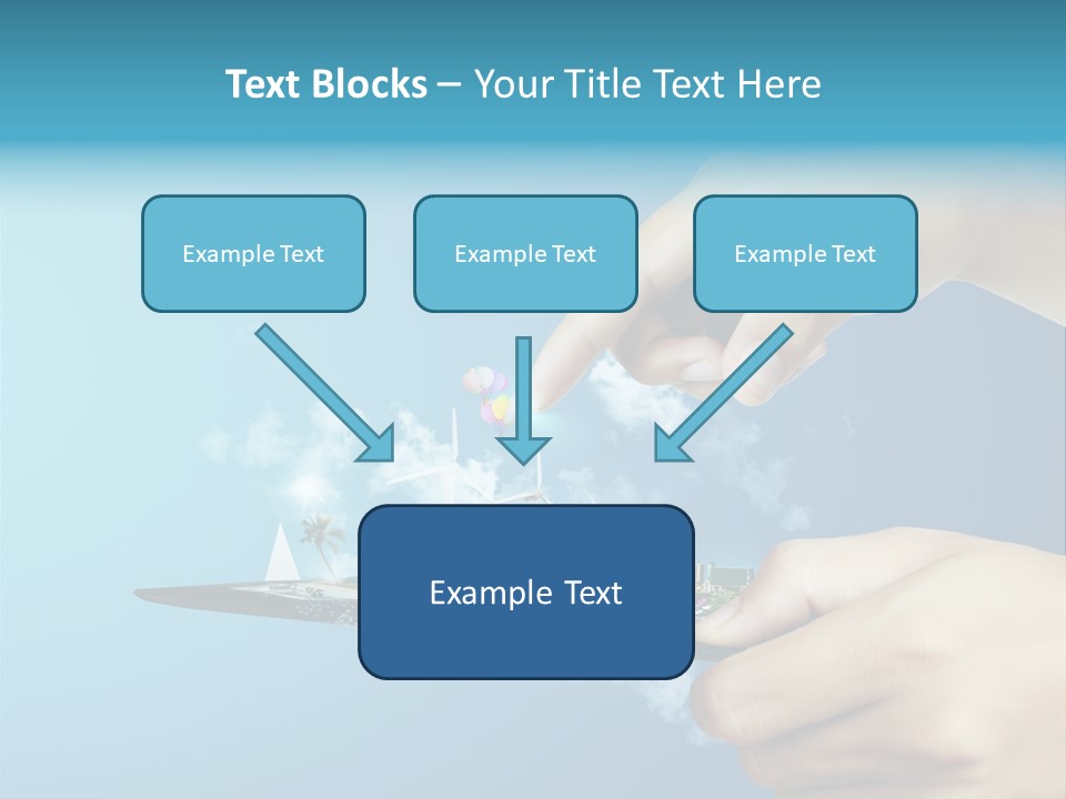 Screen Field Cloud PowerPoint Template