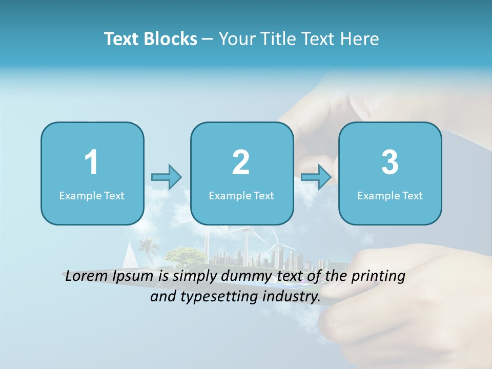 Screen Field Cloud PowerPoint Template