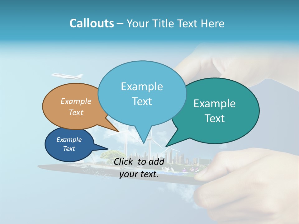 Screen Field Cloud PowerPoint Template