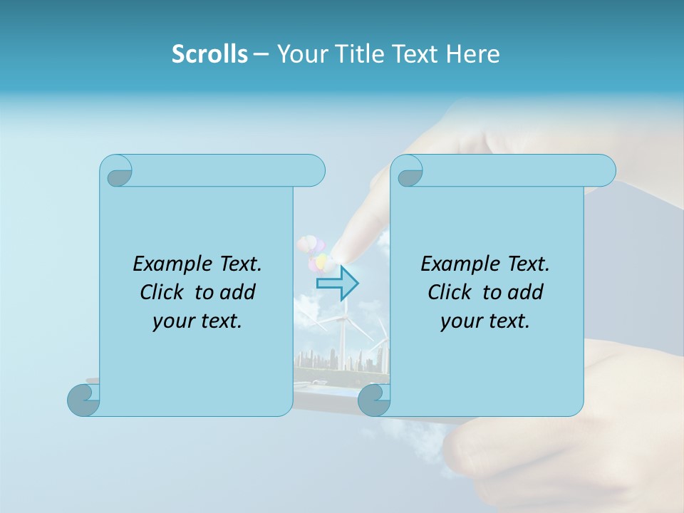 Screen Field Cloud PowerPoint Template