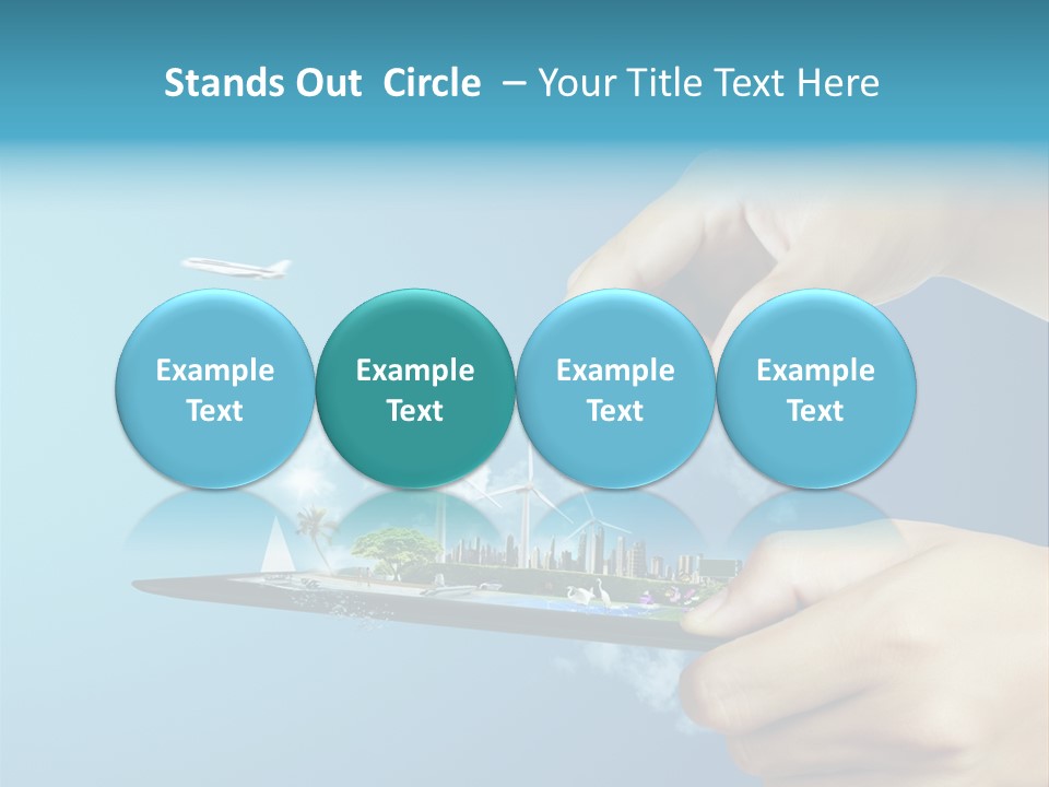 Screen Field Cloud PowerPoint Template