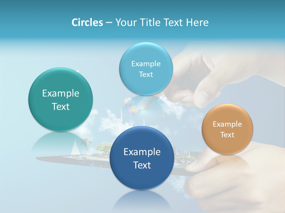 Screen Field Cloud PowerPoint Template