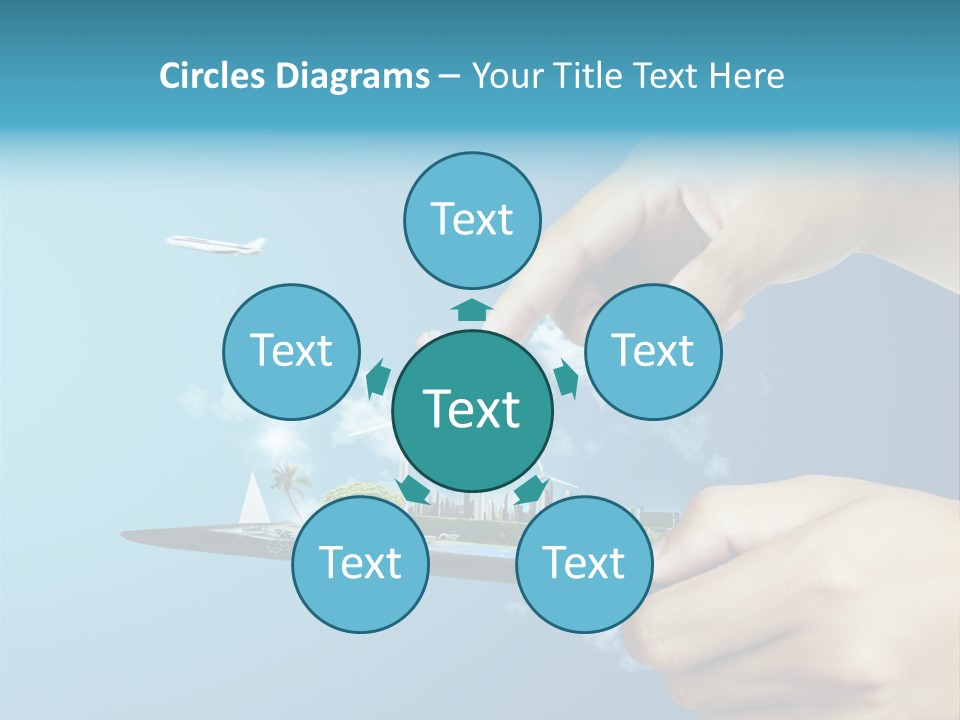Screen Field Cloud PowerPoint Template