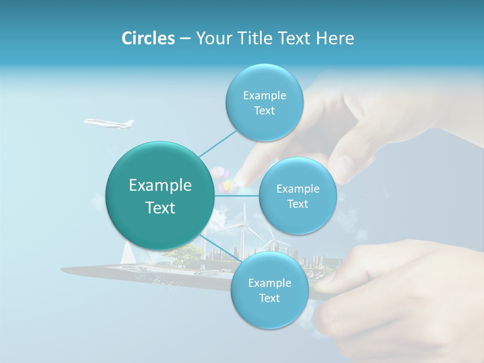 Screen Field Cloud PowerPoint Template
