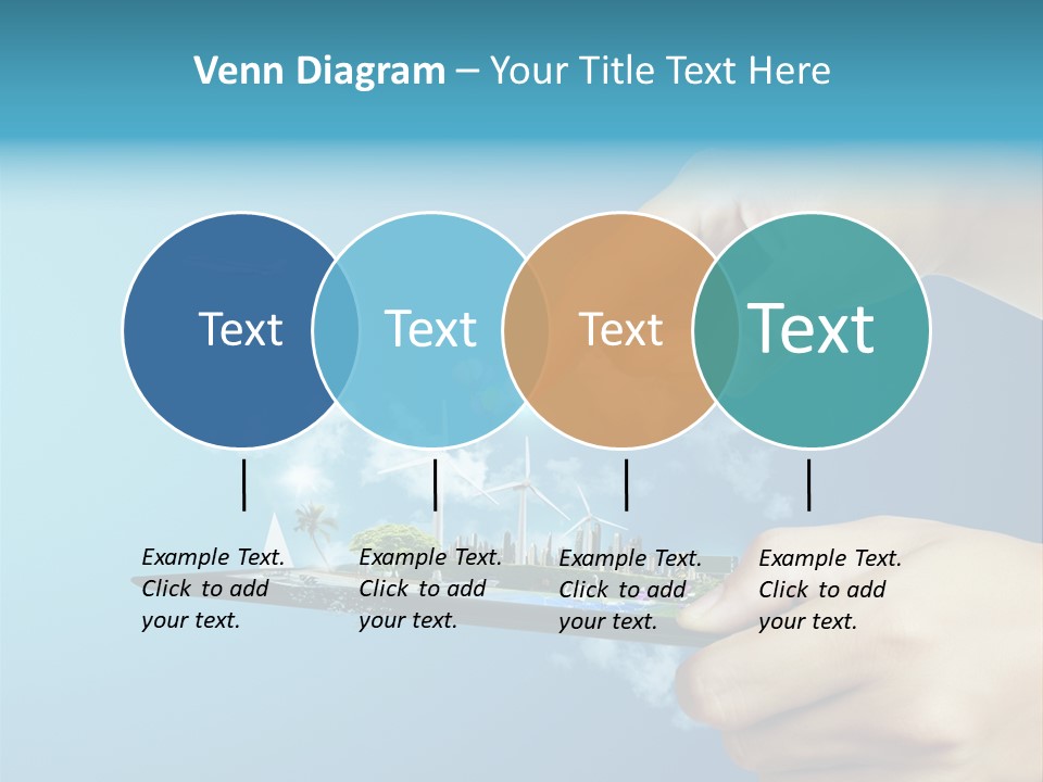 Screen Field Cloud PowerPoint Template