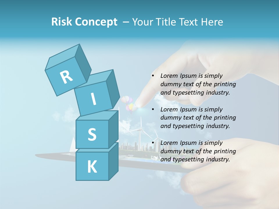 Screen Field Cloud PowerPoint Template