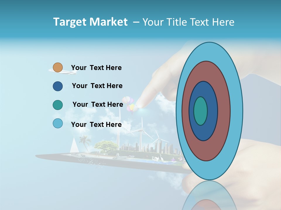 Screen Field Cloud PowerPoint Template