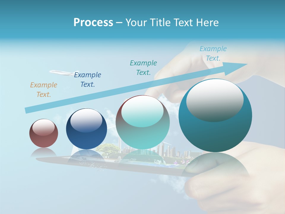Screen Field Cloud PowerPoint Template