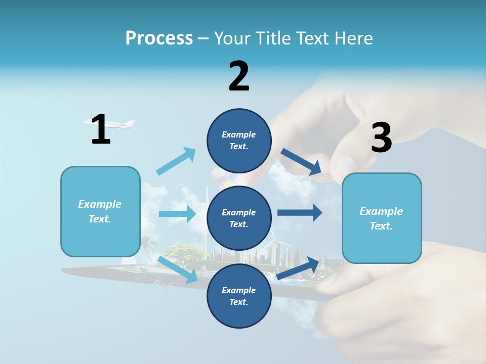 Screen Field Cloud PowerPoint Template