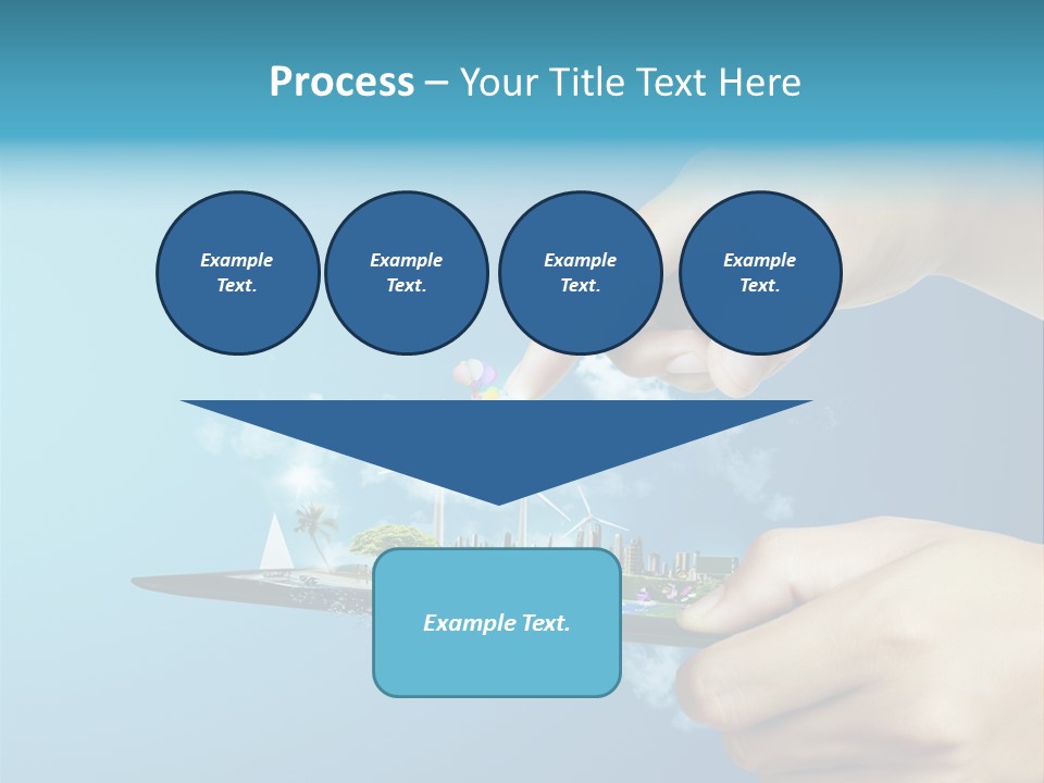 Screen Field Cloud PowerPoint Template