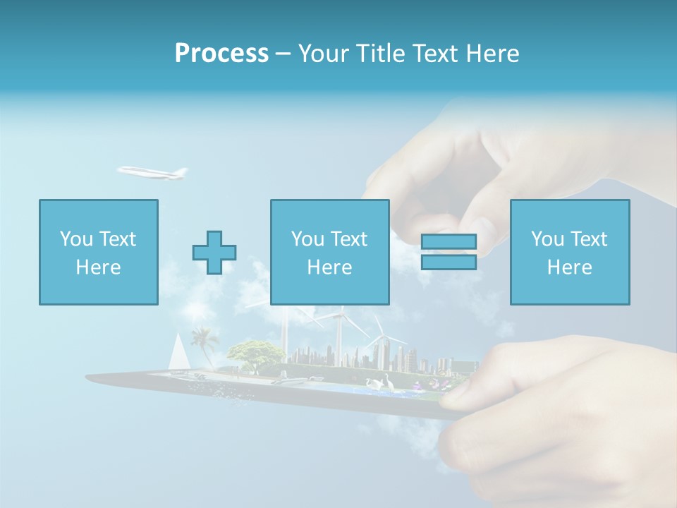 Screen Field Cloud PowerPoint Template