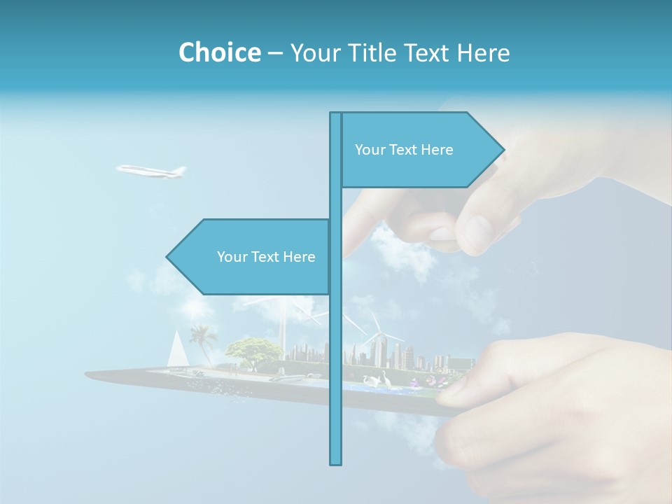 Screen Field Cloud PowerPoint Template
