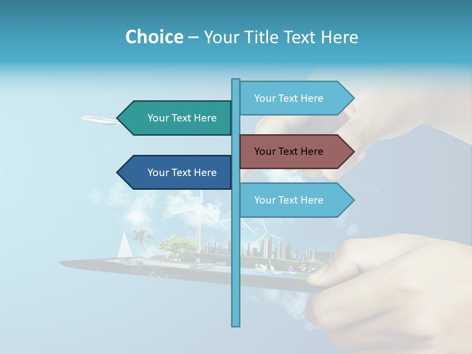 Screen Field Cloud PowerPoint Template